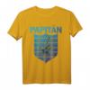 Lustiges Herren T-Shirt 'Ich bin dein - Papitän' mit Anker und Schild - Originelles Geschenk für Vatertag & Papa