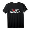 Kinder Ich liebe mein Nonno-Shirt: Herz für Jungen und Mädchen – Lustiges Familiengeschenk für Opa, Enkel & Großeltern zu Weihnachten, Geburtstag oder Vatertag