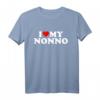 Kinder Ich liebe mein Nonno-Shirt: Herz für Jungen und Mädchen – Lustiges Familiengeschenk für Opa, Enkel & Großeltern zu Weihnachten, Geburtstag oder Vatertag