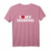 Kinder Ich liebe mein Nonno-Shirt: Herz für Jungen und Mädchen – Lustiges Familiengeschenk für Opa, Enkel & Großeltern zu Weihnachten, Geburtstag oder Vatertag