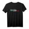 Maglietta Aprilia Città Italiana con Bandiera - Regalo per Residenti, Turisti, Natale, Compleanno e Festa del Papà