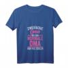 Damen Zweifache Oma T-Shirt mit V-Ausschnitt – Cooles Oma Design für Großmütter mit Enkelkindern