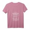 Lustiges Oma Weihnachtsgeschenk: Damen Superhelden ohne Umhang nennt man Oma Enkelkind T-Shirt mit V-Ausschnitt