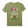 Elfen Oma Weihnachts T-Shirt - Lustiges Ugly Christmas Oberteil mit Tannenbaum, Schnee und Weihnachtsmotiven für die ganze Familie