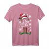 Elfen Oma Weihnachts T-Shirt - Lustiges Ugly Christmas Oberteil mit Tannenbaum, Schnee und Weihnachtsmotiven für die ganze Familie