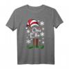 Elfen Oma Weihnachts T-Shirt - Lustiges Ugly Christmas Oberteil mit Tannenbaum, Schnee und Weihnachtsmotiven für die ganze Familie