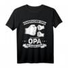 Opa hoch 2 Enkel Nachwuchs Enkelkinder Zweifacher Opa T-Shirt – Lustiges Geschenk für stolze Großväter