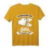 Opa hoch 2 Enkel Nachwuchs Enkelkinder Zweifacher Opa T-Shirt – Lustiges Geschenk für stolze Großväter