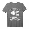 Opa hoch 2 Enkel Nachwuchs Enkelkinder Zweifacher Opa T-Shirt – Lustiges Geschenk für stolze Großväter