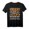 Vorsicht verrückte Oma T-Shirt - Lustiges Geschenk für Oma Fans mit witzigem Spruch