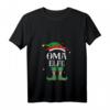 Damen Oma Elfe Weihnachts T-Shirt mit V-Ausschnitt – Lustiges Familien-Outfit für Weihnachten, Geschenke & Elf Designs