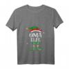Damen Oma Elfe Weihnachts T-Shirt mit V-Ausschnitt – Lustiges Familien-Outfit für Weihnachten, Geschenke & Elf Designs