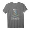 Damen Biker T-Shirt - Böse Alte Rockerin mit Totenkopf & Camouflage, ideal für Motorrad-Touren & Motorradclub-Outfits