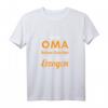 Oma ist Schwer Erziehbar ich habe Sie Erzogen - Lustiges Retro Vintage T-Shirt als Geschenk für Oma, Geburtstag oder Weihnachten