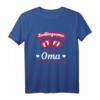 Oma von Zwillingen T-Shirt – Stolze Großmutter mit Enkelkindern, doppelt so stolz, klassisch geschnitten