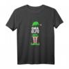 Damen Oma Elfe Partnerlook Familien Outfit Weihnachten T-Shirt - Lustiges Weihnachtsgeschenk für Frauen, Paare & Familien im Elf-Design