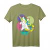 Tanzendes Einhorn Dab Regenbogen T-Shirt – Buntes Geschenk für Einhorn- und Dab Dance Fans, perfekt für Geburtstage, Weihnachten & Feiern