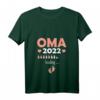 Damen Zukünftiger Oma 2022 Schwangerschaft T-Shirt mit V-Ausschnitt - Lustiges Geschenk für werdende Oma im Jahr 2022