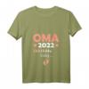 Damen Zukünftiger Oma 2022 Schwangerschaft T-Shirt mit V-Ausschnitt - Lustiges Geschenk für werdende Oma im Jahr 2022