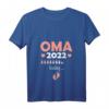 Damen Zukünftiger Oma 2022 Schwangerschaft T-Shirt mit V-Ausschnitt - Lustiges Geschenk für werdende Oma im Jahr 2022