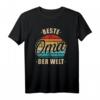 Beste Oma der Welt Vintage Retro T-Shirt - Perfektes Muttertagsgeschenk für Großmütter von Enkeln