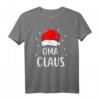 Oma Claus Weihnachtsoutfit Familie Weihnachten T-Shirt - Lustiges festliches Oberteil für die ganze Familie zu Heilig Abend