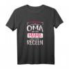 Ich bin eine Oma wie eine Mama aber ohne Regeln T-Shirt – Lustiges, humorvolles Retro Shirt als Geschenk für Oma zum Geburtstag, Weihnachten und Familienfeiern