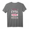 Ich bin eine Oma wie eine Mama aber ohne Regeln T-Shirt – Lustiges, humorvolles Retro Shirt als Geschenk für Oma zum Geburtstag, Weihnachten und Familienfeiern