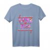 Damen T-Shirt mit Spruch 'Ich habe zwei Titel Mama und Oma' mit Orchideen – Witziges Geschenk für Großmütter