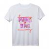 Damen T-Shirt mit Spruch 'Ich habe zwei Titel Mama und Oma' mit Orchideen – Witziges Geschenk für Großmütter
