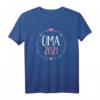 Oma 2021 T-Shirt mit Blumen – Klassisches Geschenk für Großmütter, Oma, Omis & Großmamas, ideal für Familienfeiern & Babyankündigungen