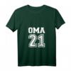 Damen Oma 2021 T-Shirt mit V-Ausschnitt – Klassisches Geschenk für Großmütter, perfekt für Familienfeiern & Baby-News