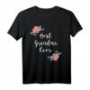 Best Grandma Ever T-Shirt - Pink Flowers Floral Oma Shirt für Geburtstage, Muttertag & besondere Anlässe