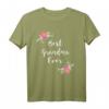 Best Grandma Ever T-Shirt - Pink Flowers Floral Oma Shirt für Geburtstage, Muttertag & besondere Anlässe
