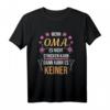 Lustiges Häkel T-Shirt mit Spruch - Wenn Oma es nicht stricken kann, kann es kein sagen - Originelles Geschenk für Oma und Handarbeitsliebhaber