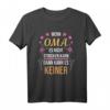Lustiges Häkel T-Shirt mit Spruch - Wenn Oma es nicht stricken kann, kann es kein sagen - Originelles Geschenk für Oma und Handarbeitsliebhaber
