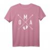 Oma Hipster T-Shirt mit Pfeilen – Trendiges Geschenk für Großmütter, die Baby-News feiern