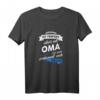 Damen T-Shirt Oma Geschenk Großmutter Enkel & Enkelin mit Witz Spruch – Lustiges Geburtstags- & Weihnachtsgeschenk für Oma