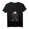 Damen Oma Claus Weihnachts Pyjama Geschenk – Festliches T-Shirt mit V-Ausschnitt für Großmutter & Damen, perfekte Geschenkidee für Weihnachten & Nikolaustag
