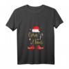 Damen Oma Claus Weihnachts Pyjama Geschenk – Festliches T-Shirt mit V-Ausschnitt für Großmutter & Damen, perfekte Geschenkidee für Weihnachten & Nikolaustag