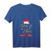 Damen Oma Claus Weihnachts Pyjama Geschenk – Festliches T-Shirt mit V-Ausschnitt für Großmutter & Damen, perfekte Geschenkidee für Weihnachten & Nikolaustag