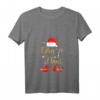 Damen Oma Claus Weihnachts Pyjama Geschenk – Festliches T-Shirt mit V-Ausschnitt für Großmutter & Damen, perfekte Geschenkidee für Weihnachten & Nikolaustag