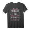 Lustiges HapDog T-Shirt Jahrgang 1981 Januar – Vintage Stil Geschenk für Sie & Ihn, Familie & Freunde