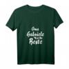 Damen Oma Gabriele ist die Beste - Personalisiertes Oma Geschenk T-Shirt mit V-Ausschnitt für Geburtstag & Weihnachten