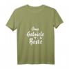 Damen Oma Gabriele ist die Beste - Personalisiertes Oma Geschenk T-Shirt mit V-Ausschnitt für Geburtstag & Weihnachten