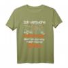 Kinder Ich versuche mich zu benehmen Oma lustiges Kinder Spruch T-Shirt - Originelles Geschenk für Kinder und Oma mit humorvollem Design
