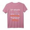 Kinder Ich versuche mich zu benehmen Oma lustiges Kinder Spruch T-Shirt - Originelles Geschenk für Kinder und Oma mit humorvollem Design