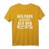 Als Papa geliebt, als Opa vergöttert T-Shirt – Perfektes Geschenk zum Vatertag für Großväter und Enkelkinder