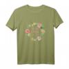 Damen Beste Oma der Welt Blumenkranz T-Shirt – Perfektes Muttertagsgeschenk für Oma, Mutti und Mama zur Wertschätzung