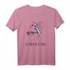 Kubanisches Mädchen T-Shirt mit Sonnenbrille und kubanischer Flagge - Perfektes Geschenk für Kuba-Liebhaber zu besonderen Anlässen